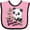 Pink and Black, variant on Inktastic My Great Grandma Loves Me Cute Panda Boys or Girls Baby Bib