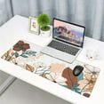 thumbnail image 4 of Abstract Flower and Leaves Extended Big Mouse Pad Large,XL Gaming Mouse Pad Desk Pad,31.5x11.8inch Long Computer Keyboard Mouse Mat Mousepad with 3mm Non-Slip Base Stitched Edge for Home Office Work, 4 of 6
