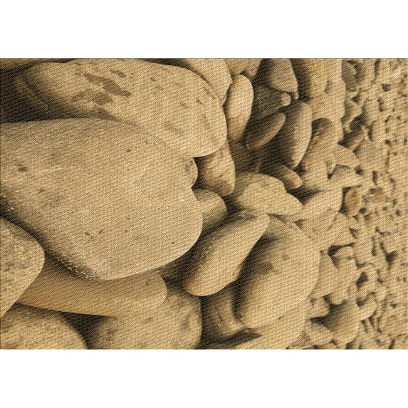 Ahgly Company Indoor Rectangle Patterned Saddle Brown Area Rugs, 5' x 8'