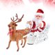 thumbnail image 5 of GOOHOCHY 1pc navideño de juguete eléctrico de navidad Santa y alk adorno de escritorio musical de juguete para la tienda de fiestas sin batería, 5 of 7