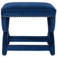 thumbnail image 4 of Modway Expound Upholstered Nailhead Trim Performance Velvet Ottoman in Navy, 4 of 6