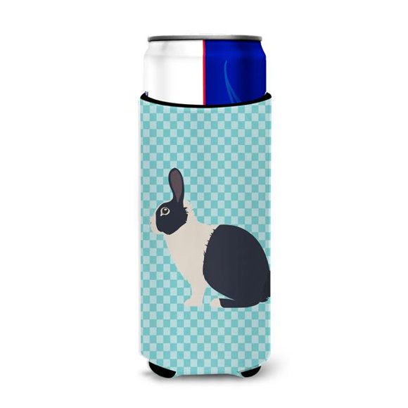 Carolines Treasures BB8132MUK Dutch Rabbit Blue Check Michelob Ultra Hugger for Slim Cans