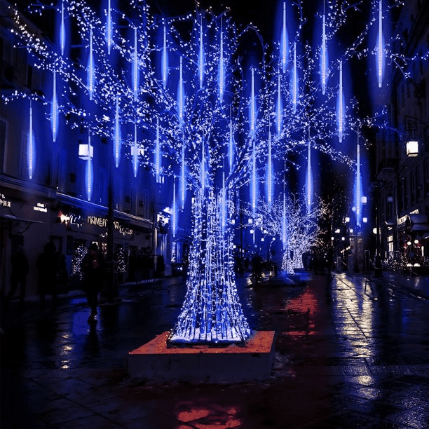 falling raindrop christmas lights