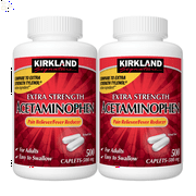 Kirkland Extra Strength Acetaminophen 500 Mg., 1,000 Caplets | Compare To Tylenol Extra Strength Active Ingredients