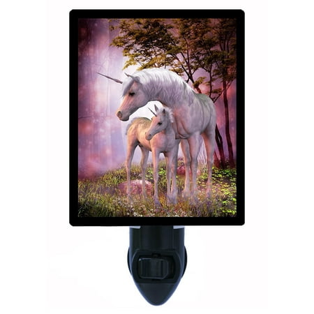 Fantasy 6 Light - Night Light - Photo Light - Unicorn Mare and Foal - Fantasy - Unicorns
