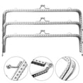 thumbnail image 3 of 6PCS 18cm Vintage Silver Tone Metal Purse Frame Kiss Clasp Purse Handles Handbag For Purse Bag Wallet (Silver), 3 of 3