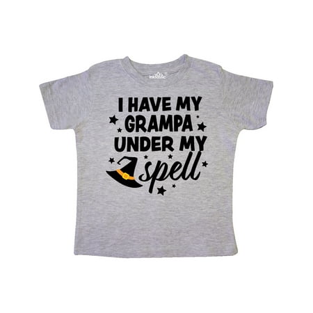 

Inktastic I Have My Grampa Under My Spell with Cute Witch Hat Gift Toddler Boy or Toddler Girl T-Shirt