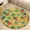 style-5, variant on Lunarable Pineapple Washable Round Rug -Circle Area Rugs for Nursery Bedroom, Vintage Non Slip Non Shedding Low Pile Carpet for Living Room Coffee Table Entryway