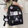 thumbnail image 2 of Kuromi-mochila de moda Y2k para niña, bolso de hombro de gran capacidad Harajuku, bolsos escolares para estudiantes, bolso de dibujos animados Sanrio Cinnamoroll xuanjing unisex, 2 of 2