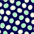 thumbnail image 3 of Chiffon Printed Dot Lane Polka Dot Sheer Fabric by the Yard Dress Top (NAVY/TAUPE/CORAL, HalfaYard), 3 of 6