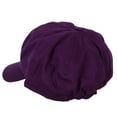 thumbnail image 4 of Mario Luigi Wario Waluigi Heat Transfer Cotton Elastic Newsboy Cap - Purple XL-2XL, 4 of 6