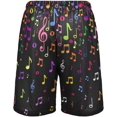 thumbnail image 3 of CROPD Music Notes Pajama shorts Mens Lounge Sleep Shorts Casual Men Pajama Bottoms with Pockets Drawstring, 3 of 7
