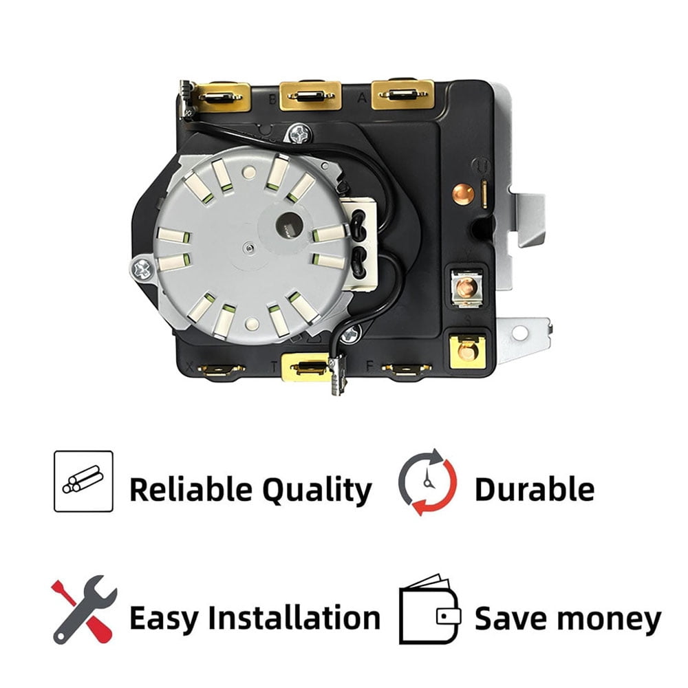 TOP-MAX WE04X22654 Dryer Timer, Fit for GE and Kenmore Dryer, Replace WE4M521, 4248297, AP5983860, PS11721520, EAP11721520, 234D1296P017, TMD1TM26, PD00034552