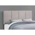 thumbnail image 2 of Monarch Specialties Bed, Queen Size, Platform, Bedroom, Frame, Upholstered, Linen Look, Wood Legs, Grey, Transitional, 2 of 4
