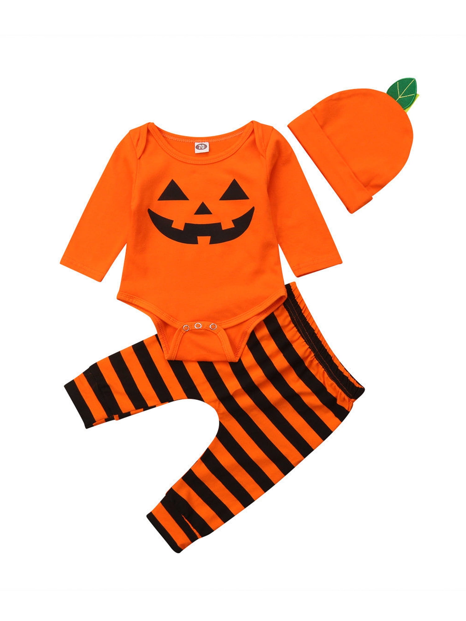 Toddler Infant Baby Girl/'s Bo/'sy Pumpkin Romper Tops Pants Halloween Outfits Set
