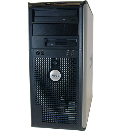 Refurbished Dell 760 Mini Tower Desktop PC with Intel Core 2 Duo Processor, 4GB Memory, 750GB Hard Drive and Windows 10 Home (Monitor Not