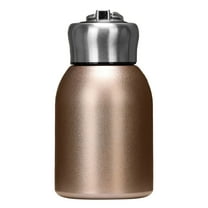 erfcxs Mini Water Bottle Small Water Bottle 300ML Stainless Steel Small Flask Vacuum Insulated Thermal Cup Leak Proof Portable Mini With Hook Green