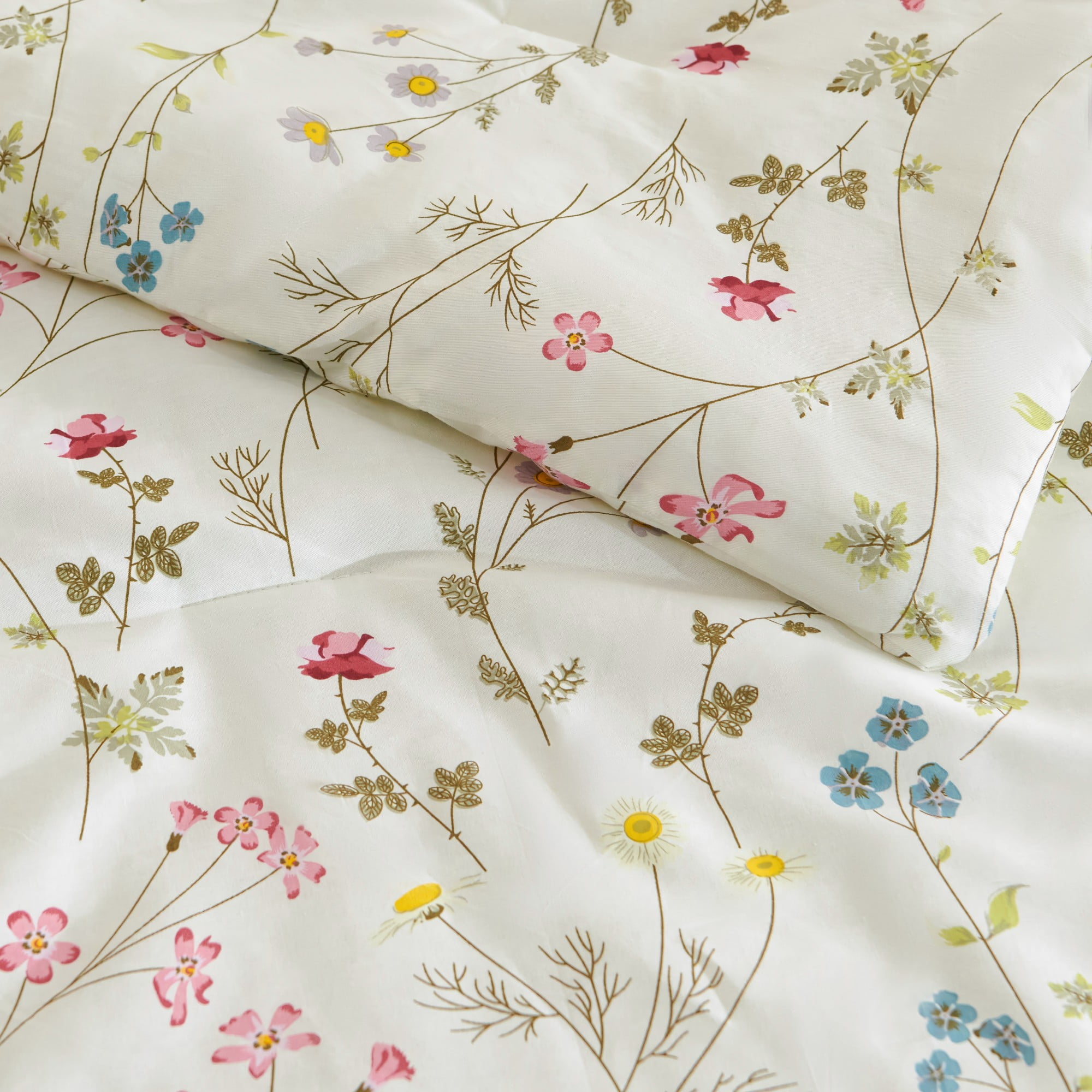 JOLUSERE 100% Organic Cotton Duvet Cover Queen Sets,3 Piece Soft Breathable Cotton Duvet Cover Sets,Creamy White