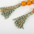 thumbnail image 6 of Wanfds Decoration, 4 Pcs Beaded Carrot Rustic Spring Wood Tiered Tray, Easter, Orange, 8.66", 6 of 6
