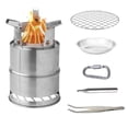 thumbnail image 1 of Coofit Stainless Steel Camping Stove Set Portable Burning Stove Backpacking Stove, 1 of 10