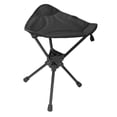 thumbnail image 3 of harper Camping Swivel Folding Stool Foldable Tripod Chair Practical Comfortable Outdoor Black, 3 of 9