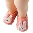 thumbnail image 3 of WERYOUNG Boys Girls Baby Socks Shoes Toddler Shoes Floor Socks Shoes Cartoon Bear Outwear, Pink, 2-3 Years, 3 of 5