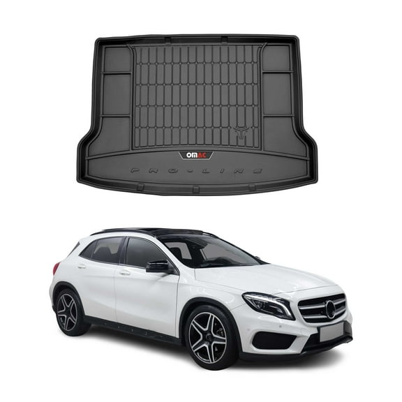 OMAC Premium Cargo Mats Liner for Mercedes GLA Class X156 2015-2019 TPE Black
