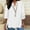 White, variant on Sakmal Womens Shirts Business Casual Black Button Down Plus Size Tops Long Sleeve Solid V Neck Blouses for Women
