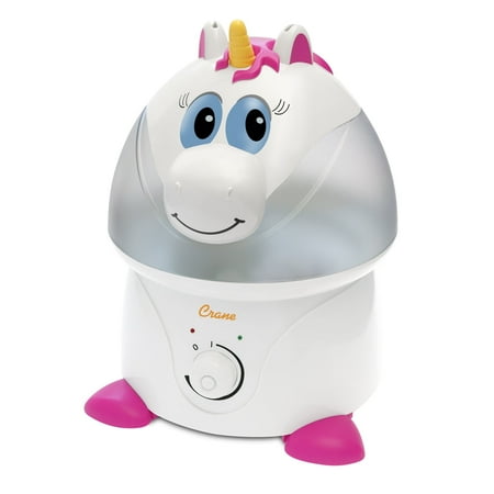 Crane 1 Gal. Adorable Cool Mist Humidifier for Rooms up to 500 sq. ft. White