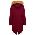 thumbnail image 6 of WenVen Women's Puffer Jacket Hooded Winter Coat Warm Windproof Quilted Coat Red XL, 6 of 6