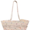 thumbnail image 3 of Bolso de hombro de cuerda de algodón tejido jinwen bolso tejido vacaciones playa Beige, 3 of 3