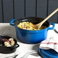 thumbnail image 3 of Heiss® Energy-Efficient Cast Aluminum Dutch Oven, 24 Ounce, Round, Cobalt Blue, 3 of 4