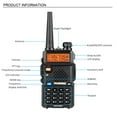 thumbnail image 4 of 1.5" LCD Professional UV-5R Two way Radio 5W VHF UHF Transceiver Ham Walkie Talkie 128CH 400-520MHz Support encryption CTCSS function, 4 of 16