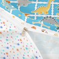 thumbnail image 4 of Homewish Lovely Dino Duvet Cover Queen,Blue Plaid Animal Queen Bedding,Colorful Stars Reversible,3pcs,1 Duvet Cover and 2 Pillowcases, 4 of 6