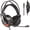 Black, variant on Voistek V9 Over-Ear Gaming Headset with Microphone, Surround Sound, Noise Cancellation, Blue