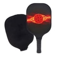 thumbnail image 4 of Raqueta de Pickleball y bolsa de transporte, raqueta de Pickleball de madera con agarre cómodo para ejercicio, uso en interiores y exteriores, Rojo, 4 of 8