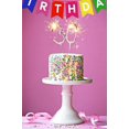 thumbnail image 5 of Banderines de feliz cumpleaños, banderines de cumpleaños arcoíris para suministros de fiesta, ceremonias, decoraciones para dormitorios de cocina, niños y niñas, 5 of 5