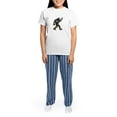 thumbnail image 4 of CafePress - PEACE UP Pajamas - Women's Short Sleeve Print T-Shirt and Pants Light Cotton Pajama Set, 4 of 7
