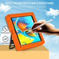 thumbnail image 4 of ELEHOLD for iPad 9th/8th/7th Generation 10.2 inch Rugged Case, Heavy Duty Protection Hand Strap Built-in Kickstand Crossbody Shoulder Strap Shockproof Case for iPad 10.2 inch 2021/2020/2019,Orange, 4 of 8