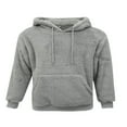 thumbnail image 2 of PENGXIANG Hommes Pull à Capuche en Molleton en Peluche Pull Léger en Viscose Pull Sweatshirt, 2 of 9