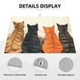 thumbnail image 3 of Yiaed Four Cats Watching Rain Print Highly Absorbent Microfiber Kitchen Counter Mat, Dish Drying Pad for Dishes, Utensils, Pots and Pans, Large 18" x 24", 3 of 7