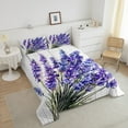 thumbnail image 4 of Lavender Flower Comforter Set Twin Size Teens Adults,Oil Painting Floral Bedding Set,Groovy Lavender Bed Set,Elegant Down Comforter Bedroom Decor, 4 of 7