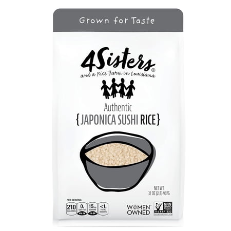 4Sisters Short Grain Japonica Sushi Rice 32 oz