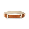 thumbnail image 1 of INC International Concepts Clean Double-Buckle Belt, Cognac, Small, 1 of 2