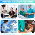 thumbnail image 7 of Nursing Clipboard Foldable Clipboard Medical: Nursing Edition Cheat Sheets 3 Layers Foldable Clipboard Nursing Pocket Size Profile Clip Nurse Clipboard Notepad for Students and Doctors(Black), 7 of 7