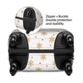 thumbnail image 4 of Balery Luggage Cover Gold Snowflake Stripes Print Suitcase Covers for Luggage Elastic Washable Suitcase Protector Fits 18-32 Inch Luggage-Medium, 4 of 9