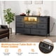 thumbnail image 4 of Illuminate your room jojoka 8-cajón LED cómoda mesa de TV con power outlet-ideal para para 55\, 4 of 7