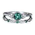thumbnail image 2 of NIZELUK Diamond Ring Stainless Steel Inlaid with Diamond Metabolism and Drainage Ring for Wellness and Style Clearance Sales Today Deals Prime, 2 of 3