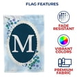 thumbnail image 4 of America Forever Spring Monogram House Flag Letter M 28 X 40 inches Double Sided Vertical Outdoor, Yard, Lawn, Beautiful Flowers, Floral Design, Summer Farmhouse House Flag, 4 of 4