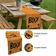 thumbnail image 5 of Orange BOO Halloween Table Runner - 120 Inch Long, Kitchen Dining Table Runner Dresser Scarves, Cute Ghost Spooky Star Moon Dots Farmhouse Decor for Coffee Tables Wedding Party Banquet, 5 of 8